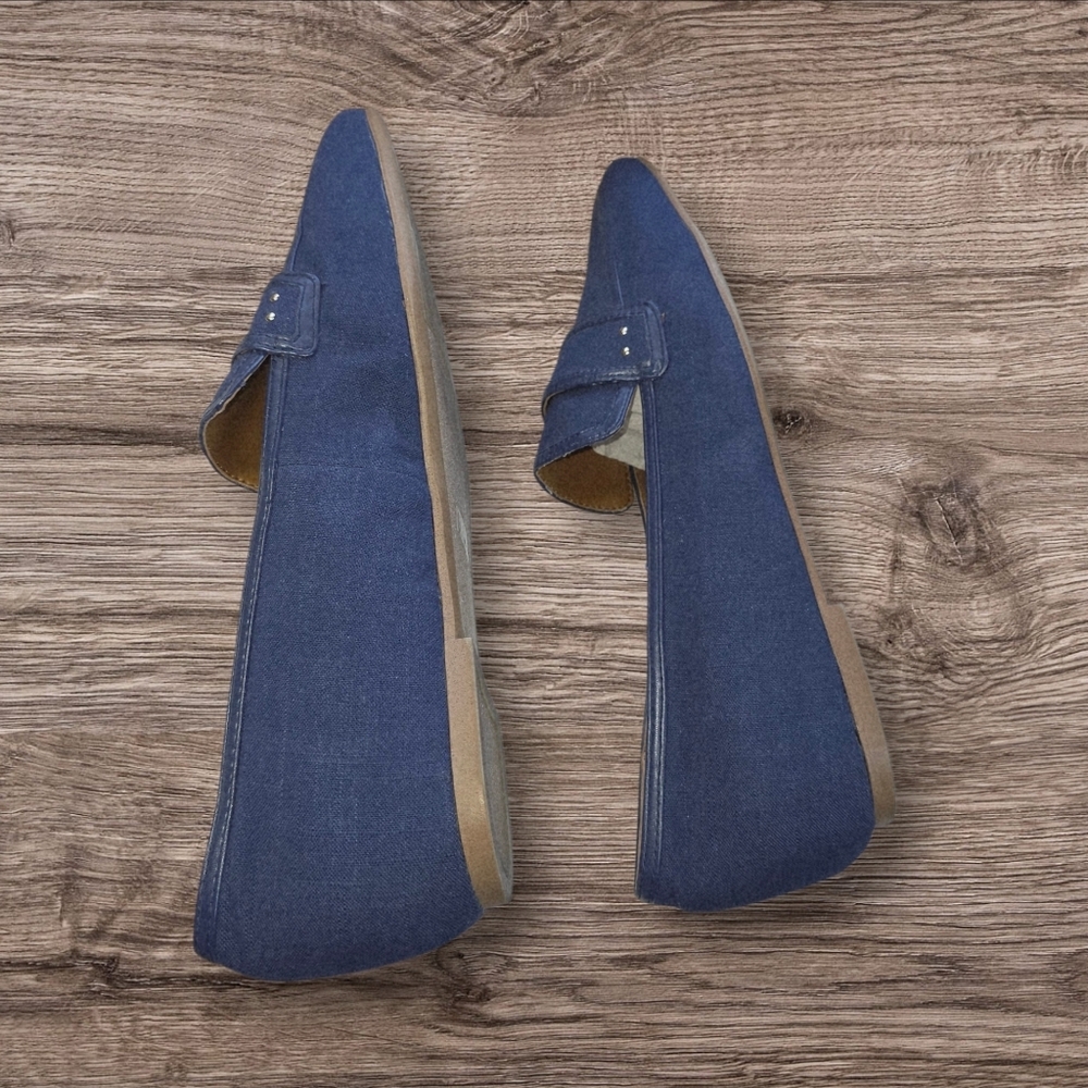 Franco Sarto Navy Loafers - Picture 3 of 9